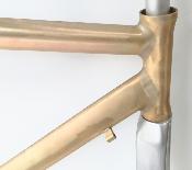 "NOS" RAW ALLOY FRAME - Cadre et fourche neuf brut aluminium