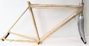 "NOS" RAW ALLOY FRAME - Cadre et fourche neuf brut aluminium