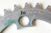  ALUMINIUM STRONGLIGHT CHAINRING 30 - Plateau alu BCD 86