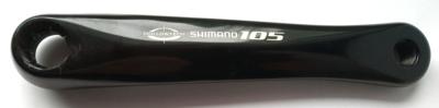 SHIMANO 105 BLACK HOLLOTECH CRANKSET ARM 175 - Manivelle Gauche FC 5502 5505