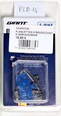 1 p. GIANT Plaquettes disques G-2906 AVID / SRAM