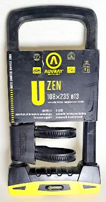 Antivol AUVRAY U Zen 108x235 diamètre 13mm 2 clés