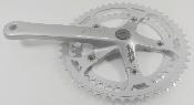 MICHE CRANKSET ARM 172.5 mm + 2 CHAINRINGS - 50/40 T  - Manivelle Droite + 2Plateaux