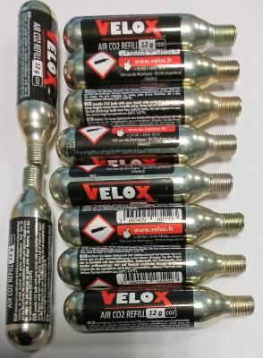 10 VELOX CO2 cartridge - 10 cartouches de CO2 12g