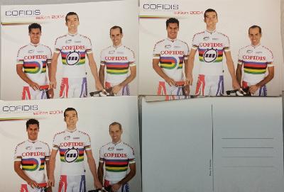 Lot de 10 Cartes Postales - COFIDIS 2004