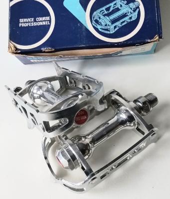 "NOS" ATOM MAILLARD 700 RACE PEDALS - Pédales RC CHROME 14x1.25 FR 