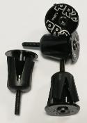 PRO HANDLEBAR END PLUGS - Bouchons de guidon noirs a visser