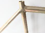 "NOS" RAW ALLOY FRAME - Cadre et fourche neuf brut aluminium