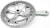 SUNTOUR GPX  CRANKSET ARM 170 mm + 2 CHAINRINGS - 52/42 T  - Manivelle Droite + 2 Plateaux