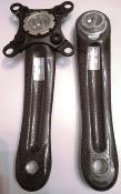 CARBONE CRANKSET ARMS 175 BCD 104 - Paire manivelles 9/16x20 F