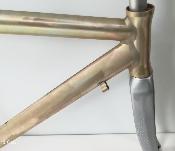 "NOS" RAW ALLOY FRAME - Cadre et fourche neuf brut aluminium