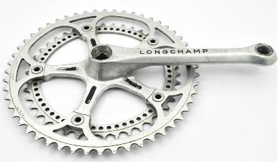 LONGCHAMP   CRANKSET ARM 172.5 mm + 2 CHAINRINGS -  52 / 42 T  - Manivelle Droite +  2 Plateaux