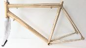 "NOS" RAW ALLOY FRAME - Cadre et fourche neuf brut aluminium