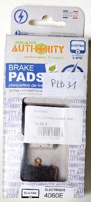 1 p. BRAKE AUTHORITY Plaquettes disques Avid X0 Trail / Guide VAE